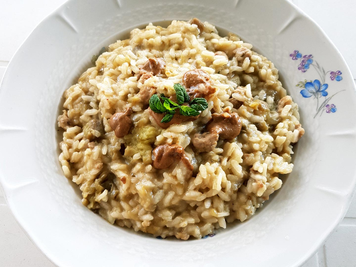 Risotto with sausage and aubergines Gambuzza ® Organic Italian